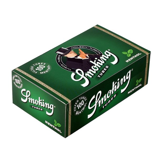 Smoking Menthol Filterhlsen, Standard Mae, 100 Hlsen pro Box