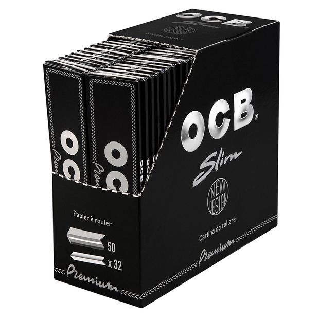 OCB Long Slim Filter, 6 x 20 mm, 100 filters per bag 5 boxes (50