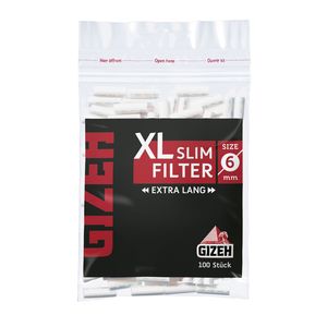 Gizeh Black XL Slim Filter 6mm Extra Long Cigarette Filters 1x 100 - , 3,95  €