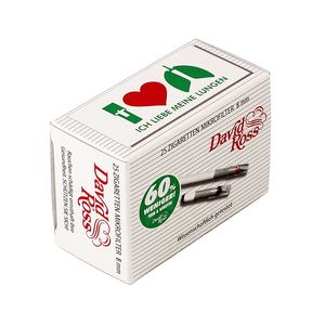 David Ross Cigarette Microfilter 8 mm, 60% less Tar + Nicotine 1 pack, 7,29  €