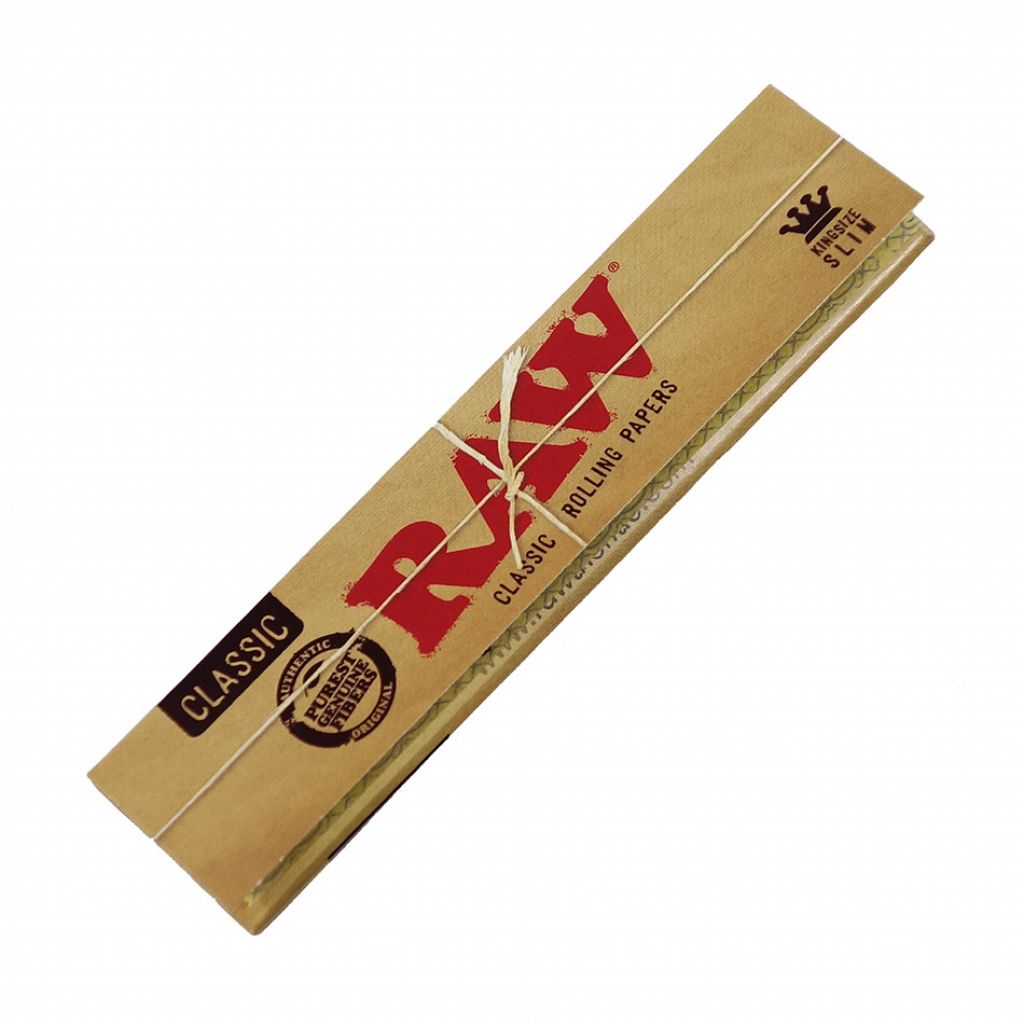 Raw King Size Slim Premium Papers Ungebleicht Blättchen 10 Booklets 