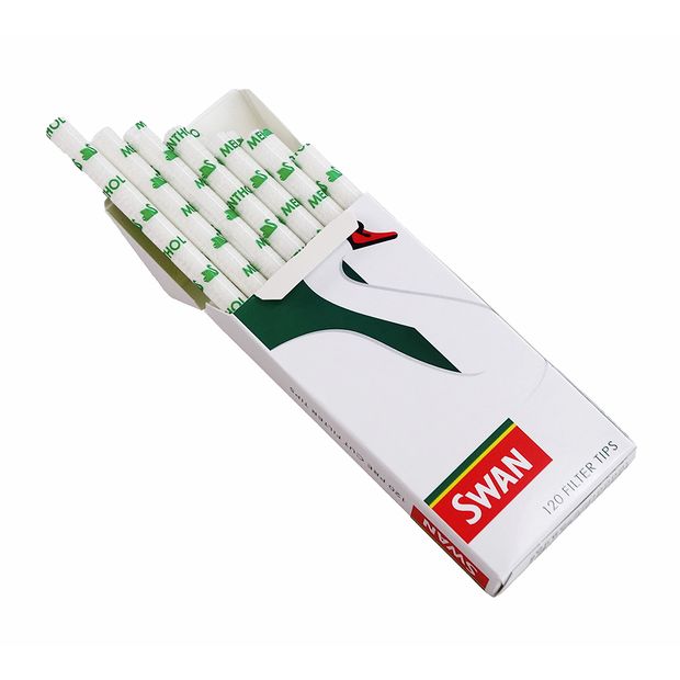 SWAN Menthol extra slim filter, 6mm diameter, 120 filter tips per pac