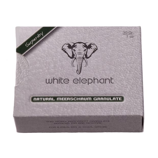 White Elephant Natural Meerschaum Granulat, 30 Gramm pro Packung