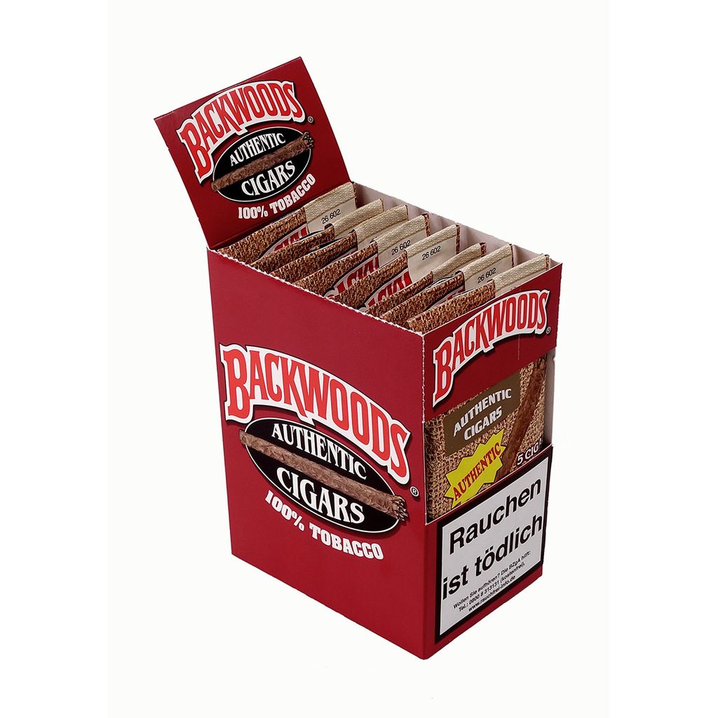 Backwoods Cigars Authentic (aromatic flavor), 5 pieces per bag Pape, 3,90