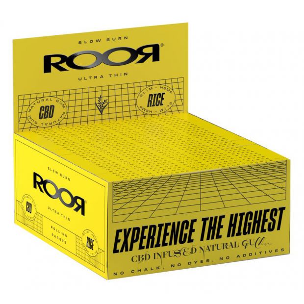 ROOR Rice Slim Kingsize Papers, 50 booklets per box 2 boxes (100 booklets)