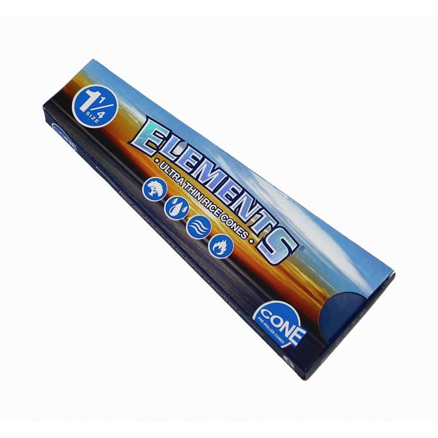 Elements Cones 1 1/4 Size, Medium Cones made of ultra-thin paper, 6 per pack 10 packages