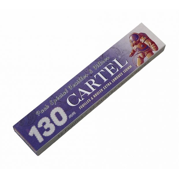 CARTEL Rolling Papers Extra Long + Tips, 13 mm Lnge, 24 Heftchen pro Box 12 Heftchen
