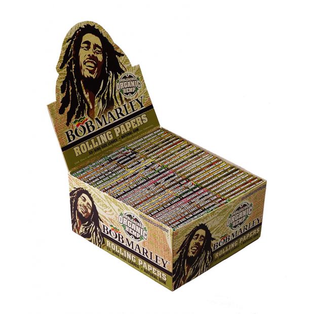 Bob Marley King Size Slim Organic Hemp Unbleached 33 Blättchen Pro H 949