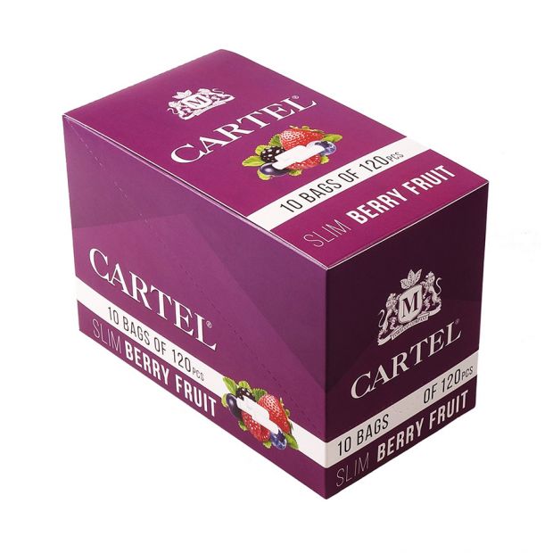 CARTEL Slim Filter Tips Purple, 6 x 15 mm 2 boxes (20 bags)