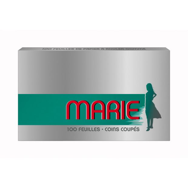 MARIE cigarette papers, now available as doublewindow, 100 papers per booklet 10 booklets