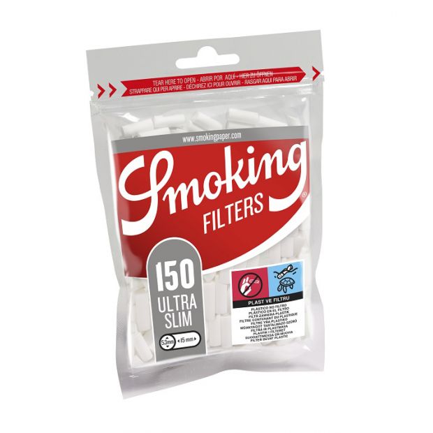 Smoking Ultra Slim Filters 5,3 mm, 150 per bag 1 bag (150 filters)