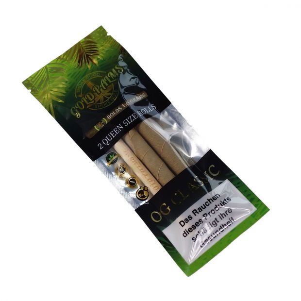 GOLD PALMS Queen Size Blunt Rolls, 2 Stck pro Packung 1 Packung