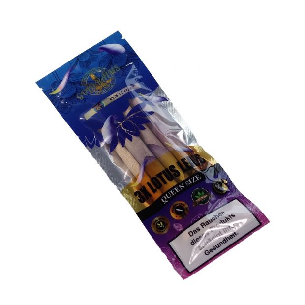 GOLD PALMS Lotus Leafs Blunt Rolls, 3 Stck pro Packung 1 Packung